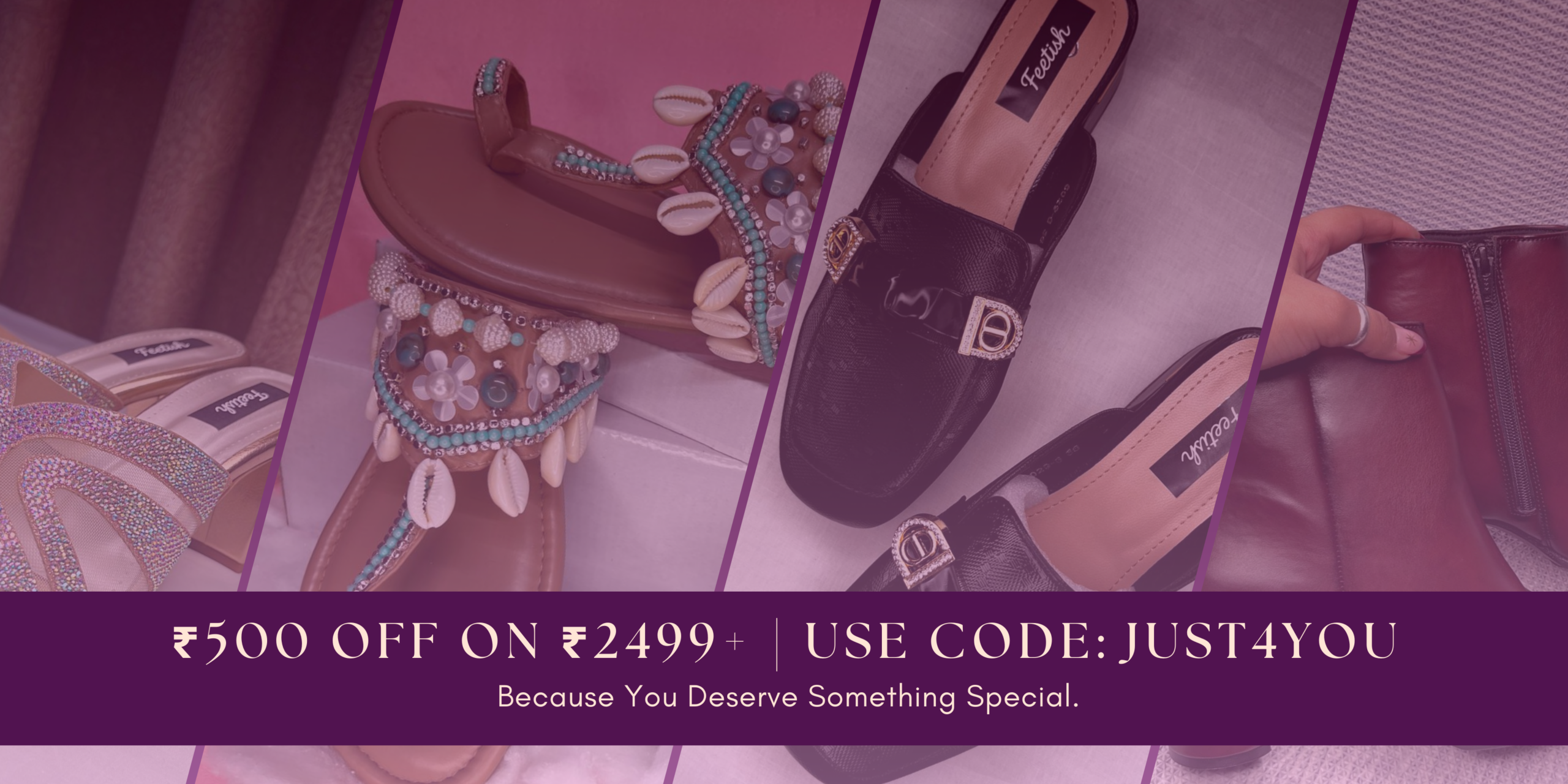 blue pink modern special offer sale banner
