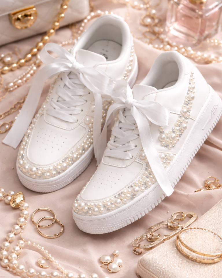Pearl Charm Sneakers