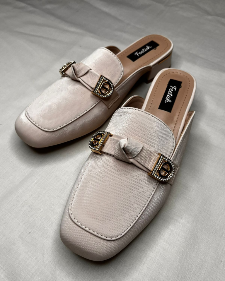 Royal Cream Colour Mules