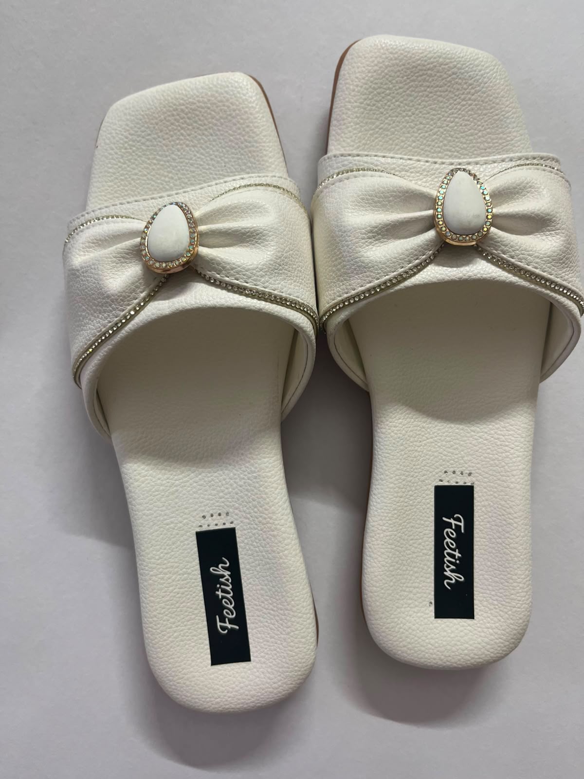 White Flats With Silver Cross - Image 2