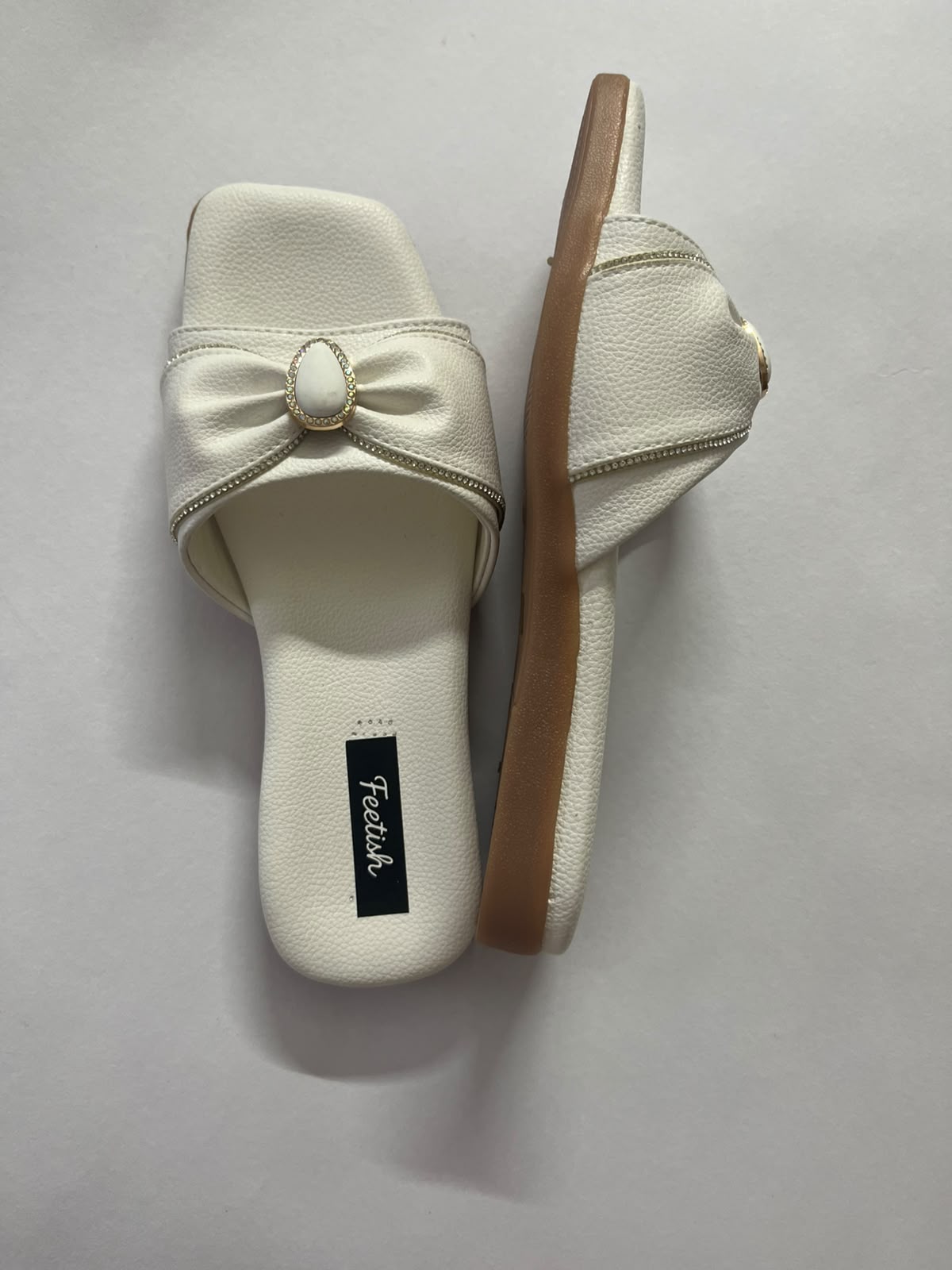 White Flats With Silver Cross - Image 3