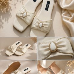 White Flats With Silver Cross