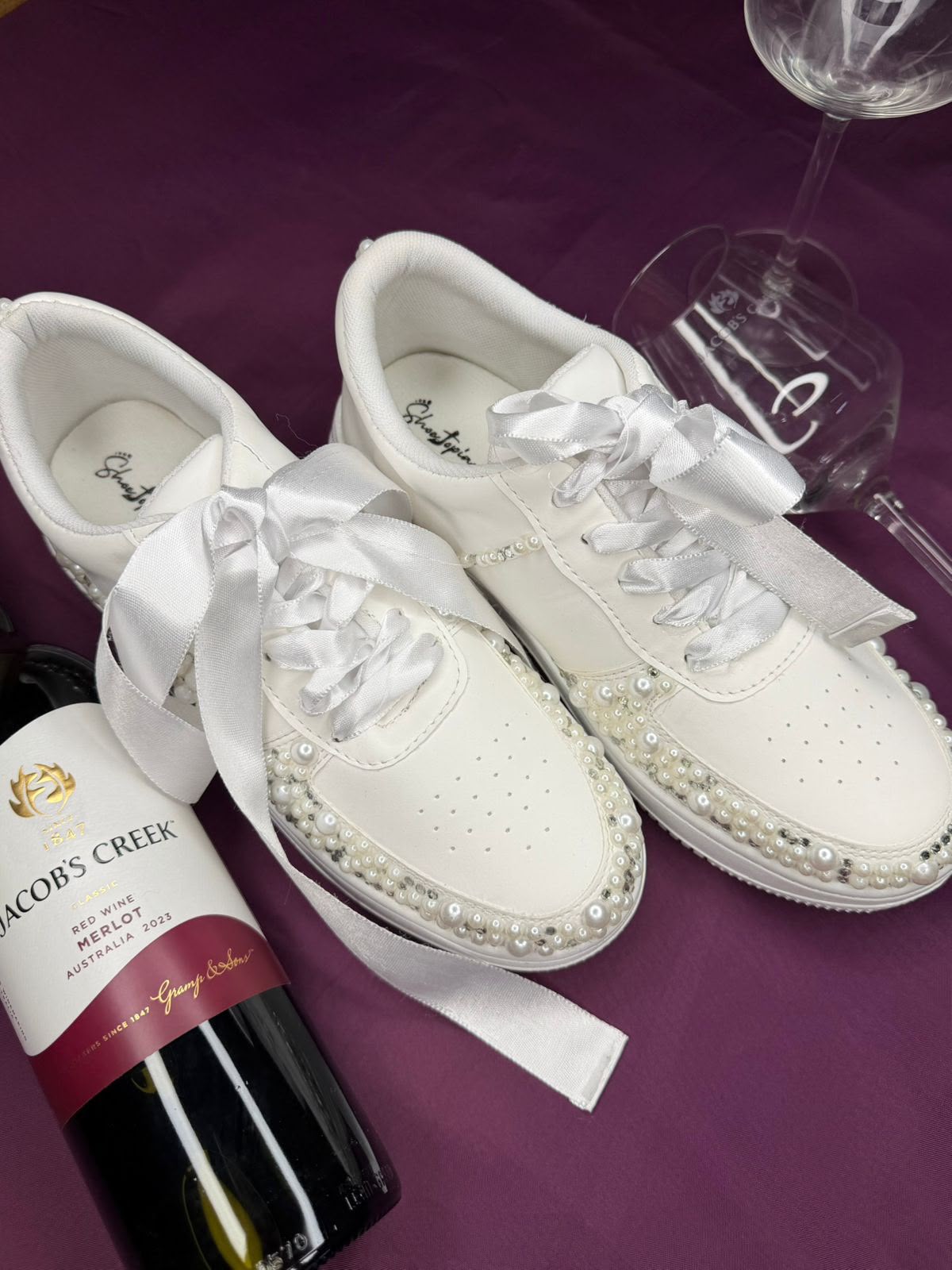 Pearl Charm Sneakers